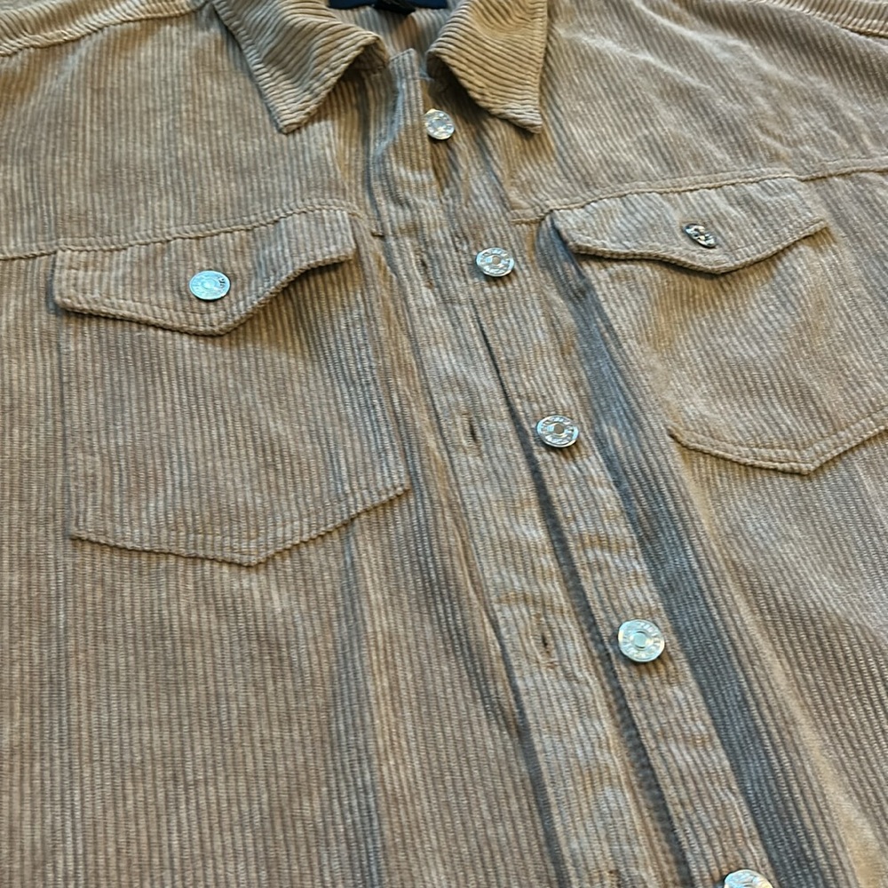 Forever 21 tan corduroy shirt jacket - Picture 2 of 3